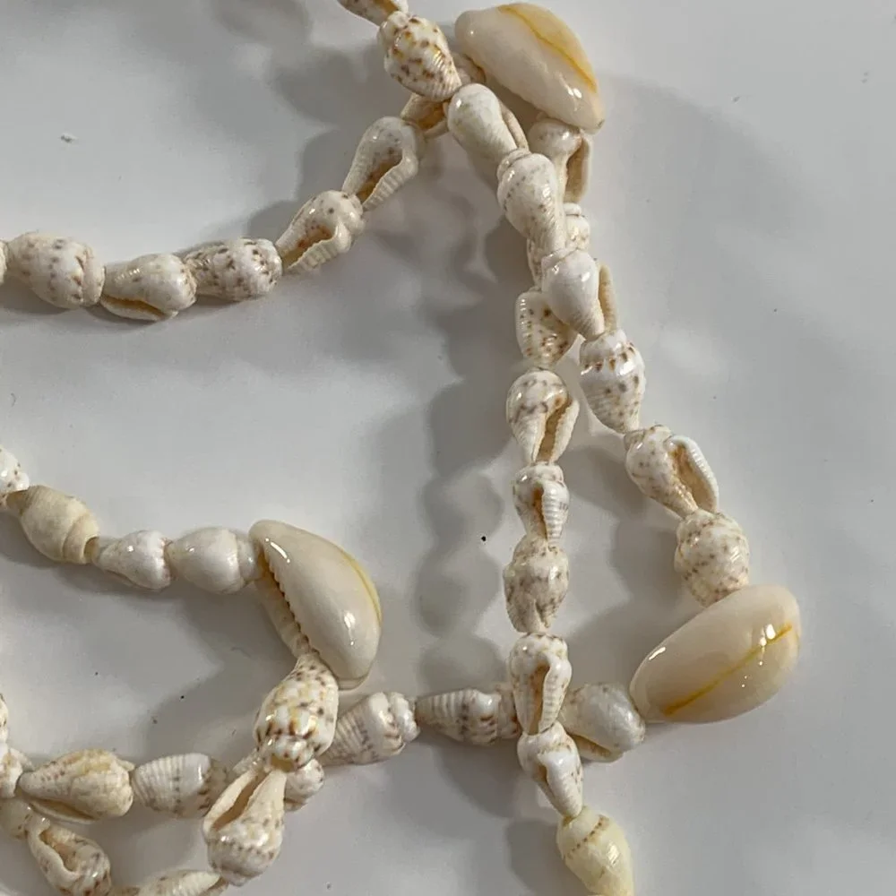 Mixed Lot 8 Shell Necklaces Hawaiian Beach Wedding Boho Wearable Seashells
